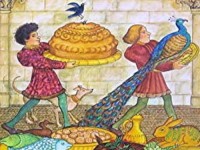 <STRONG>groot buffet met taart in de 16e eeuw</STRONG>